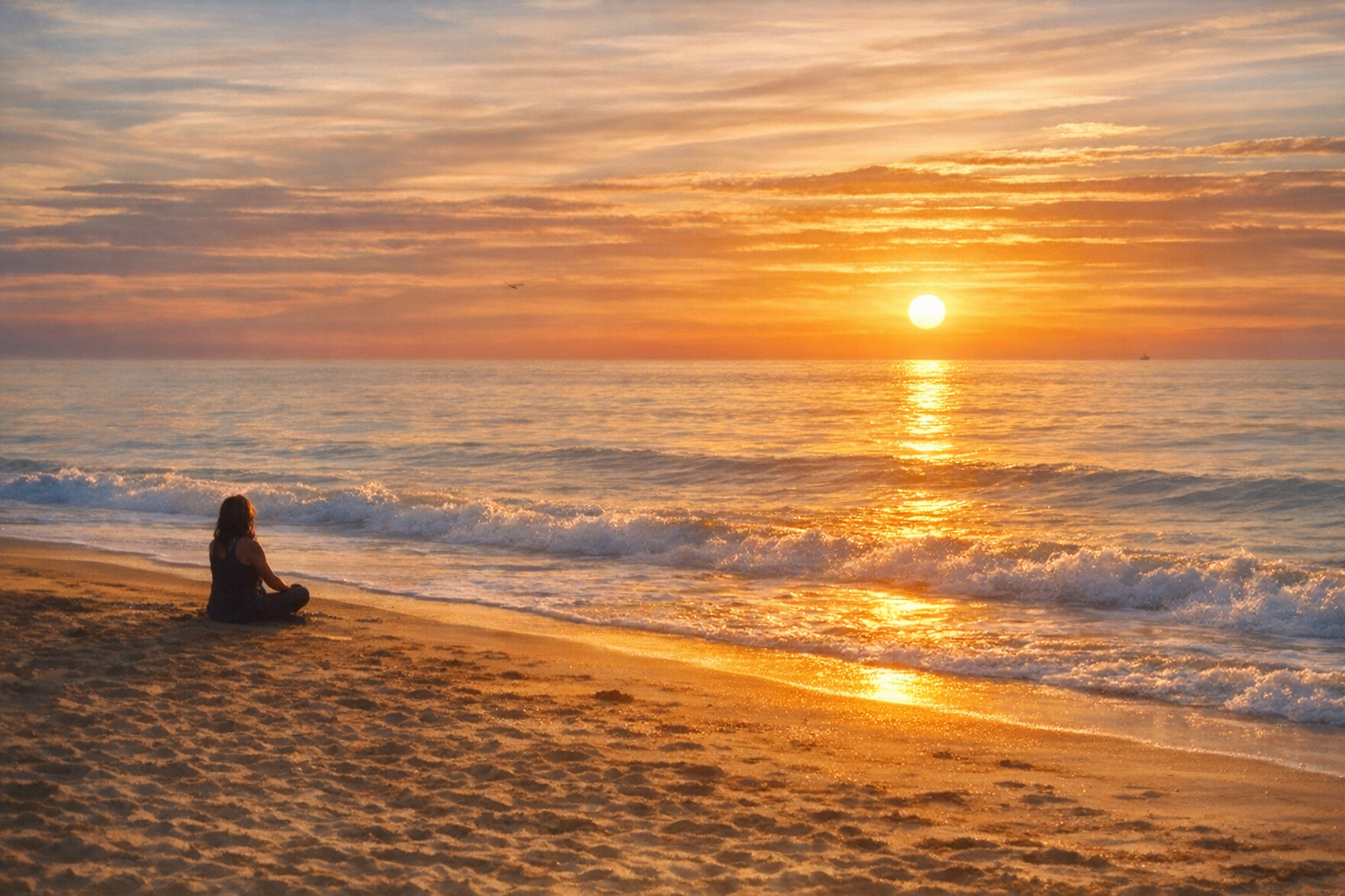 Woman on beach